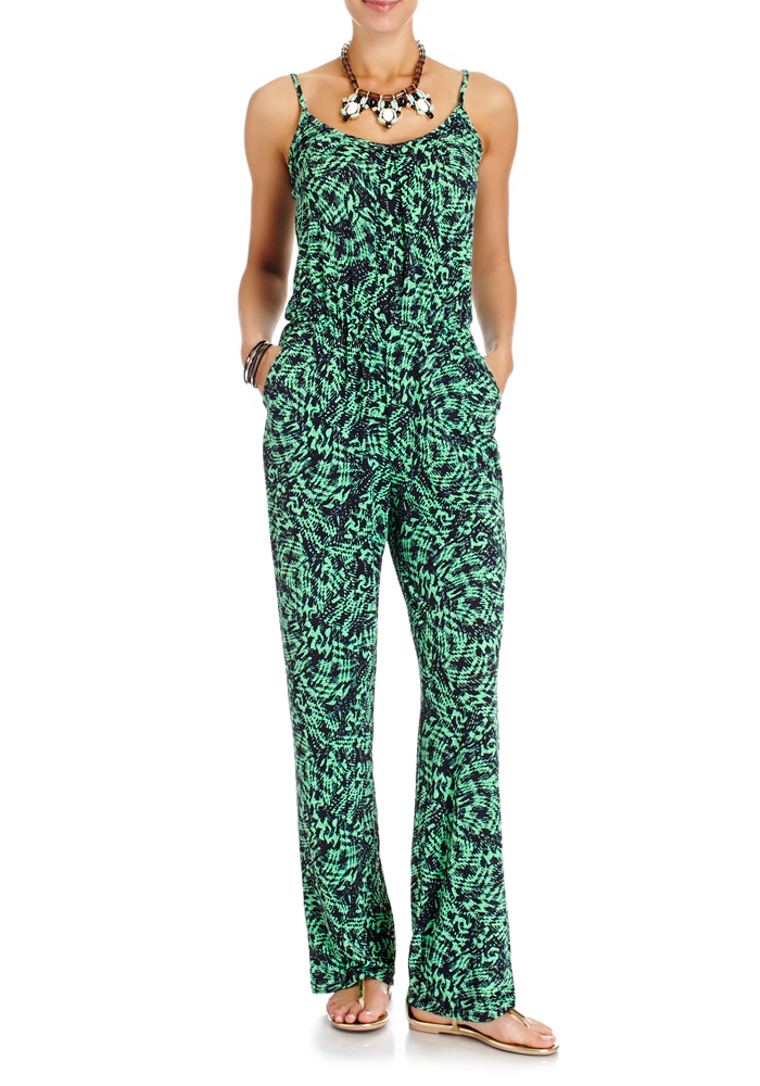 Printed Pant Romper