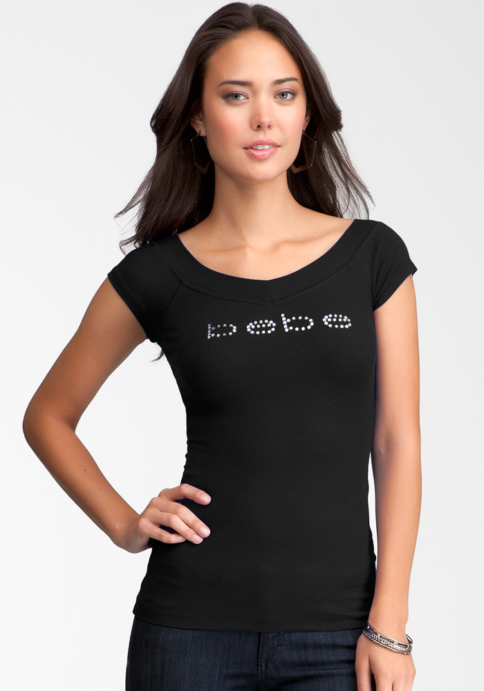 Dual Striped V-Neck Tee