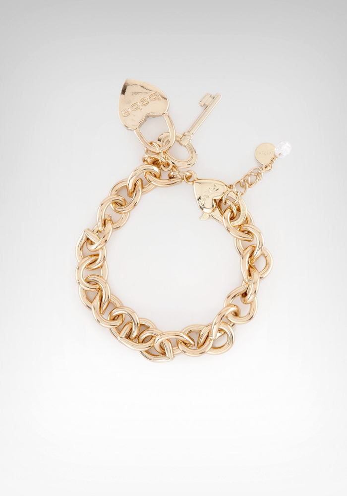Heart Logo Charm Bracelet - ONLINE EXCLUSIVE at bebe