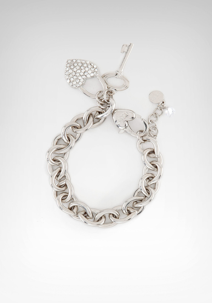 Heart Logo Charm Bracelet - ONLINE EXCLUSIVE at bebe