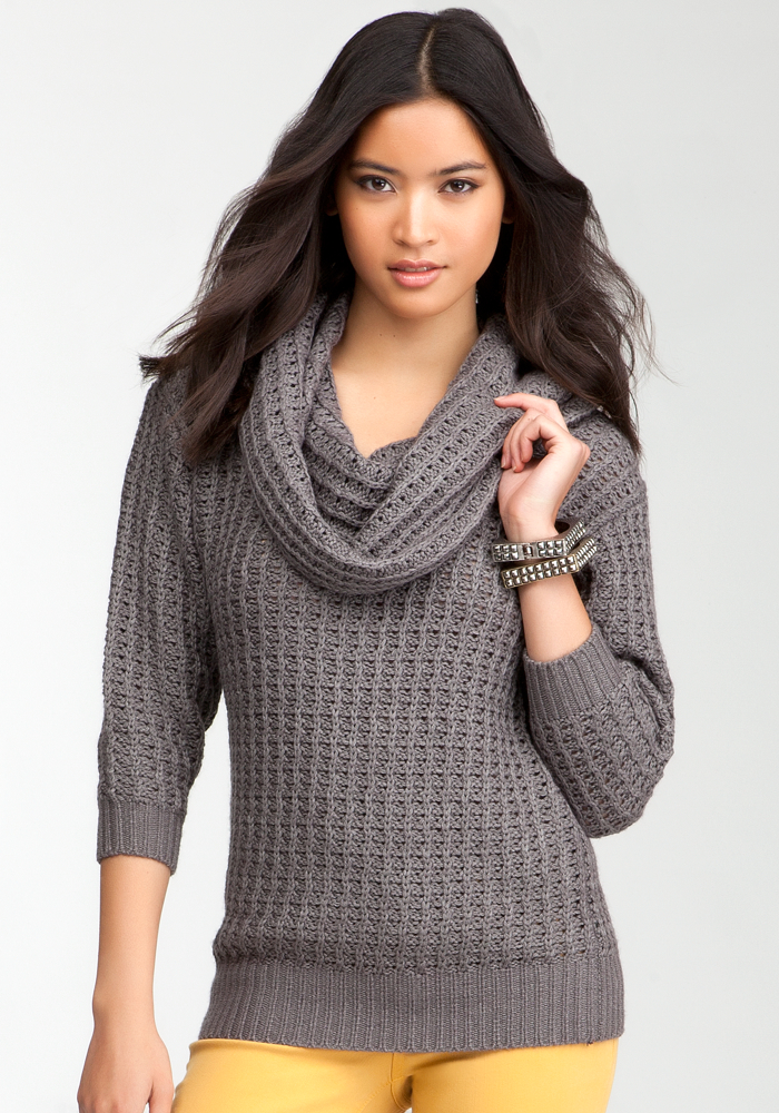 bebe Marilyn Cowl Neck Sweater