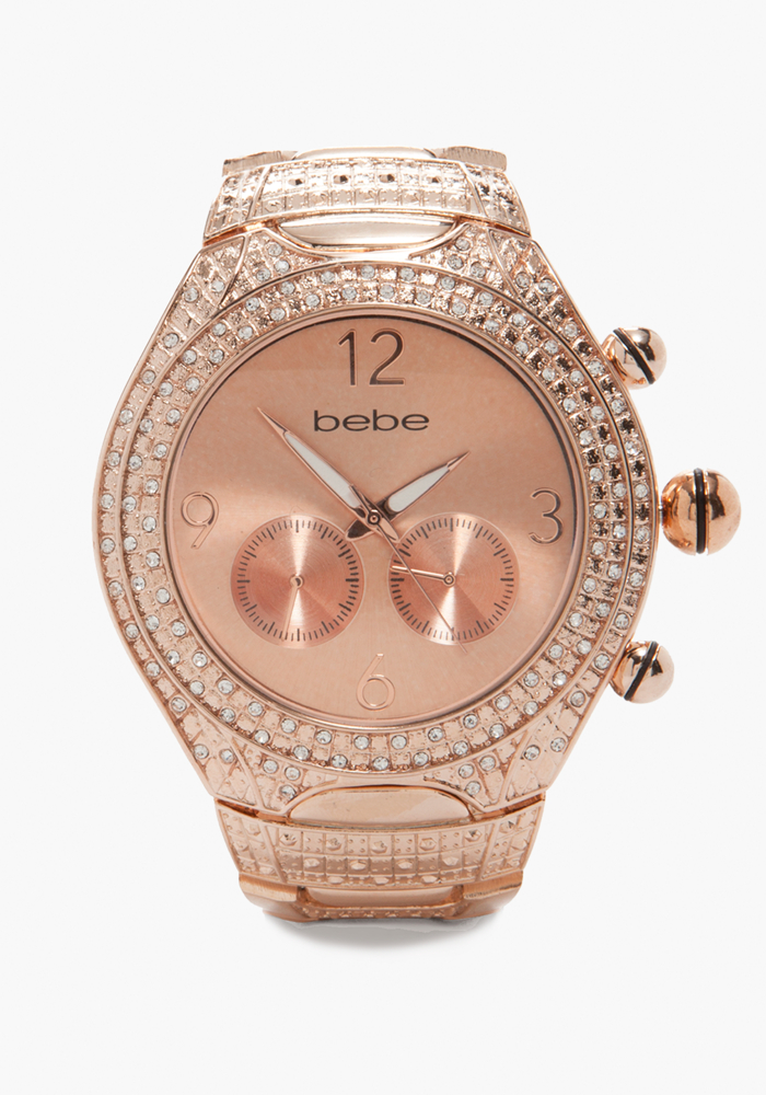 Rose Gold Tank Watch - ONLINE EXCLUSIVE at bebe