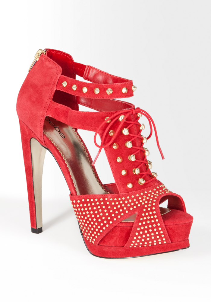 bebe Veronika Suede Leather Sandal