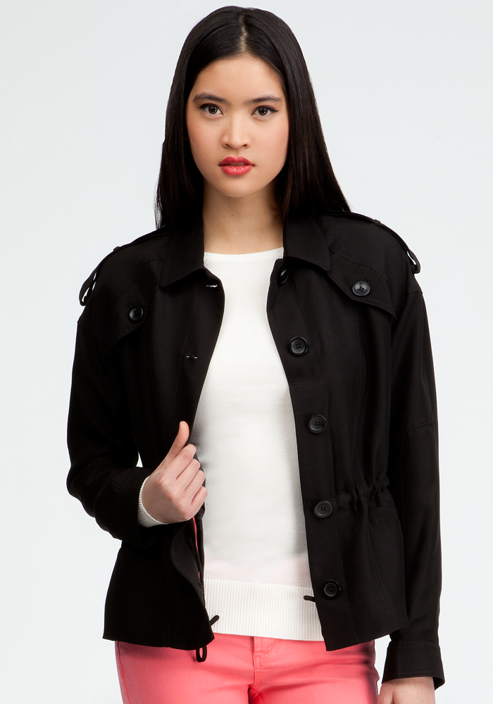 bebe Shawna Drawstring Jacket