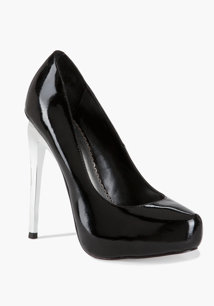bebe Dionne Metallic Heel Pump