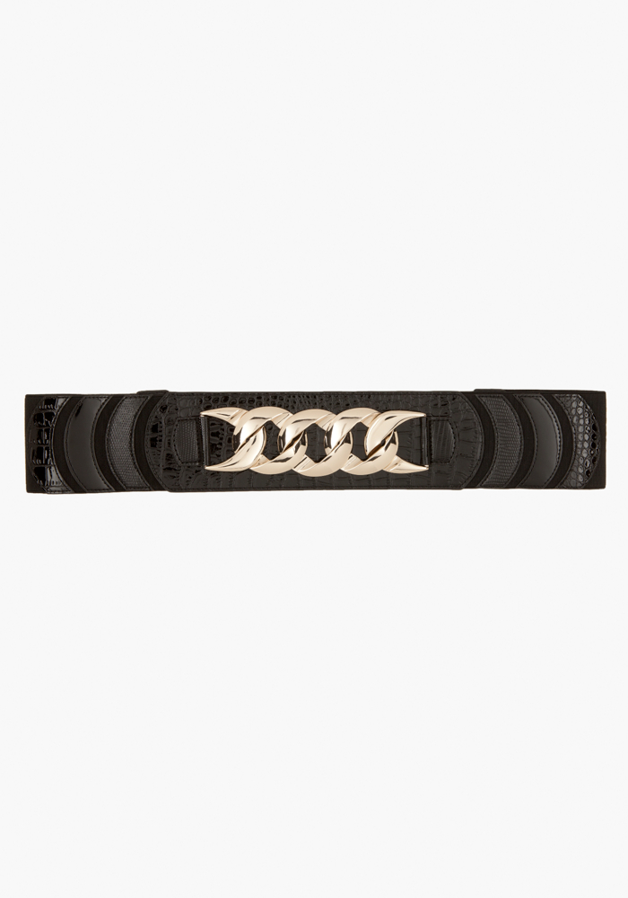 bebe Chainlink Stretch Belt