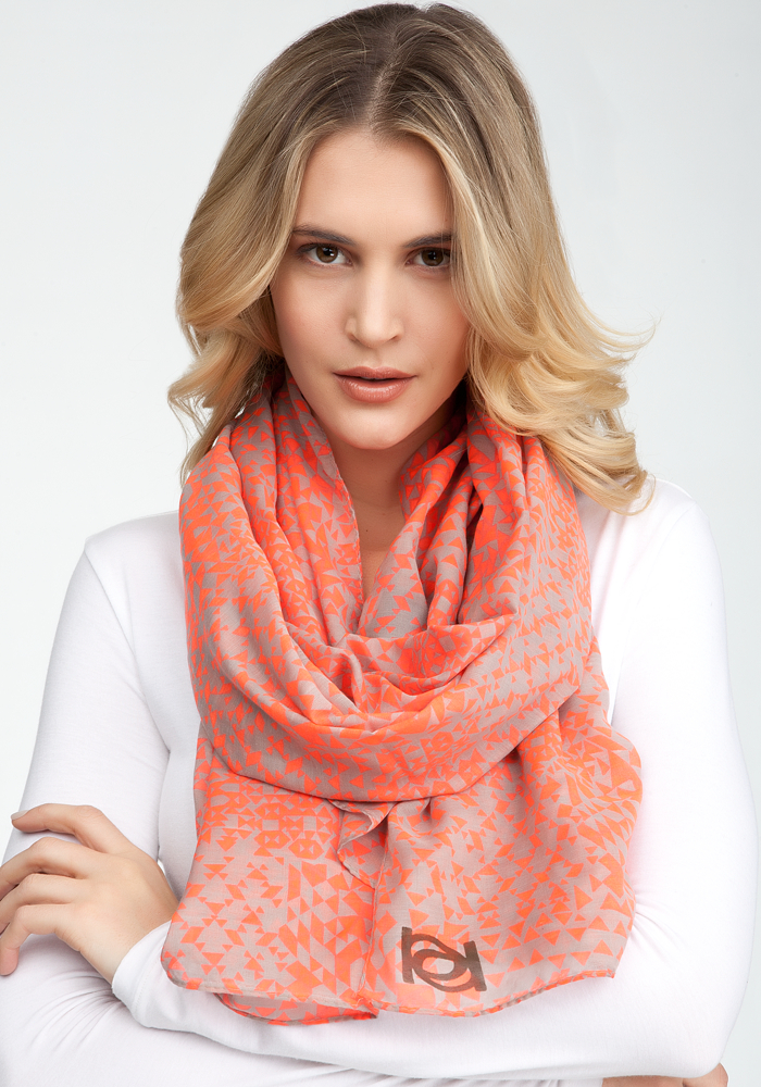 bebe Pop Geometric Scarf