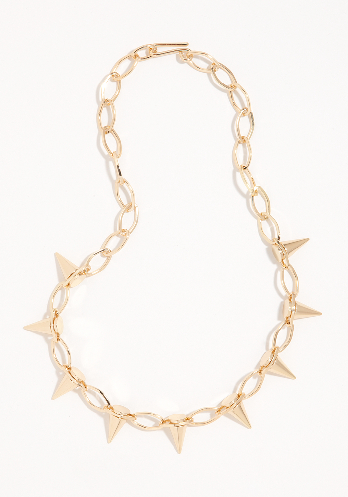 bebe Spike & Link Necklace