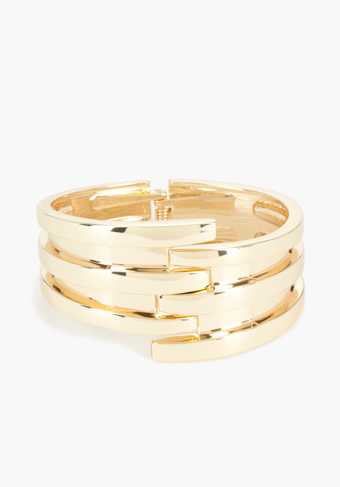 bebe Interlocked Clasp Bracelet