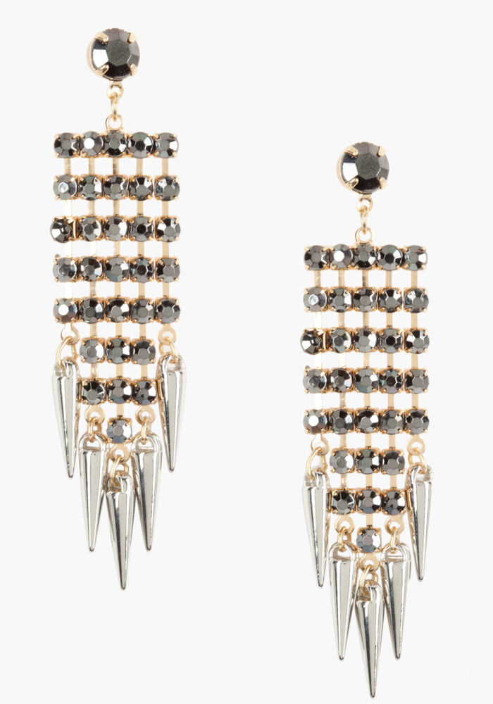 bebe Multi Strand & Spike Earring