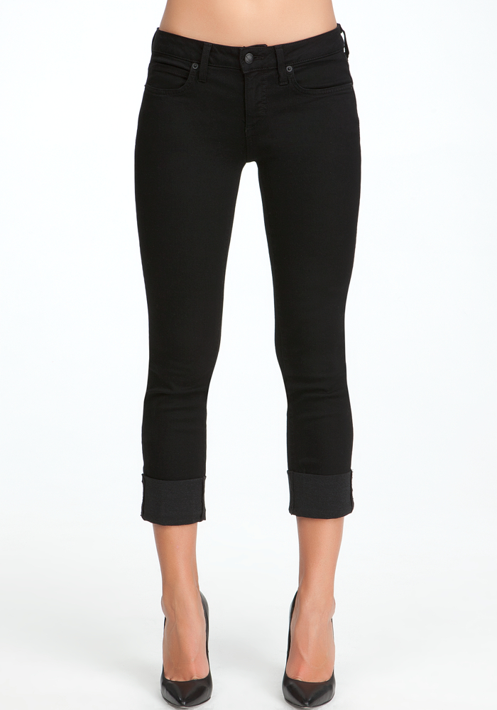Icon Cuffed Crop Jeans at bebe