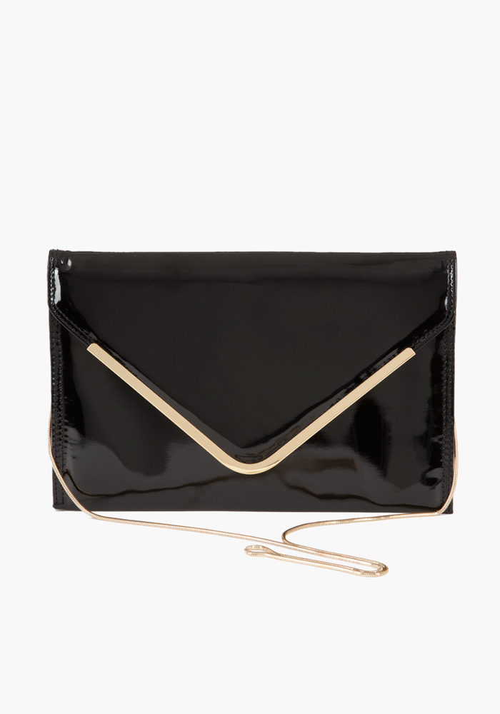 Oversized Envelope Clutch - Blk - 1Sz