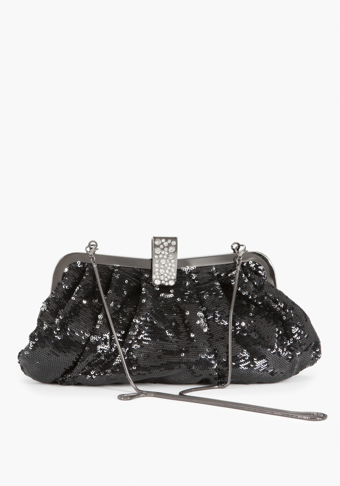 bebe Multi Sequin Clutch
