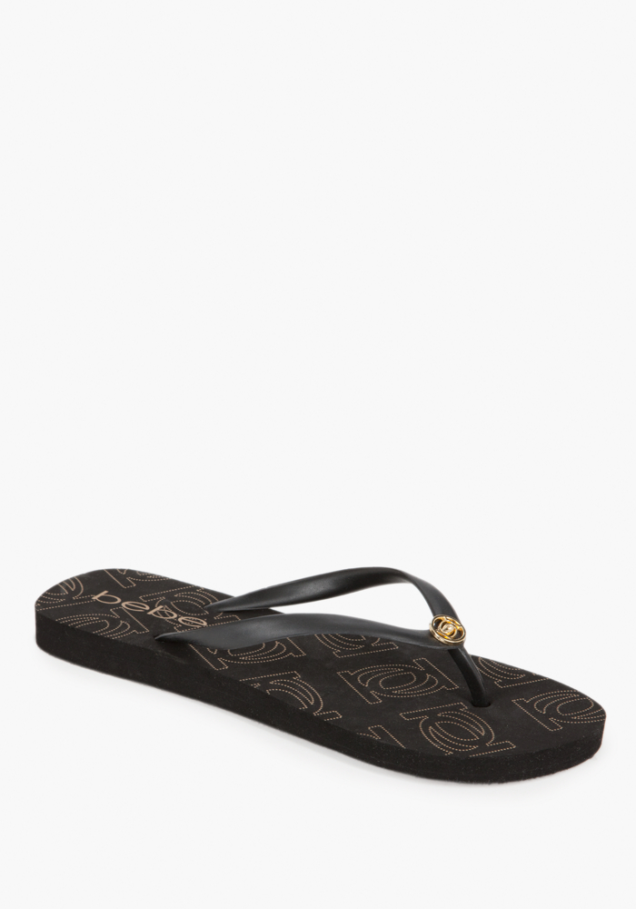 bebe Logo Flip Flop