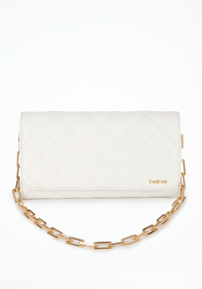 Quilted Leather Clutch