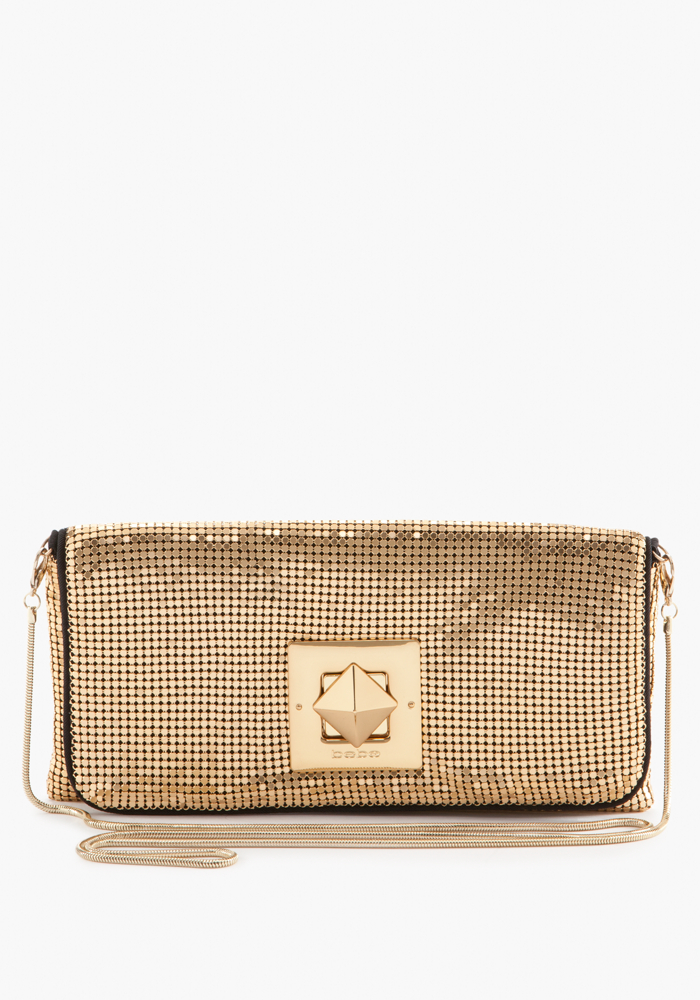 Iridescent Mesh Clutch