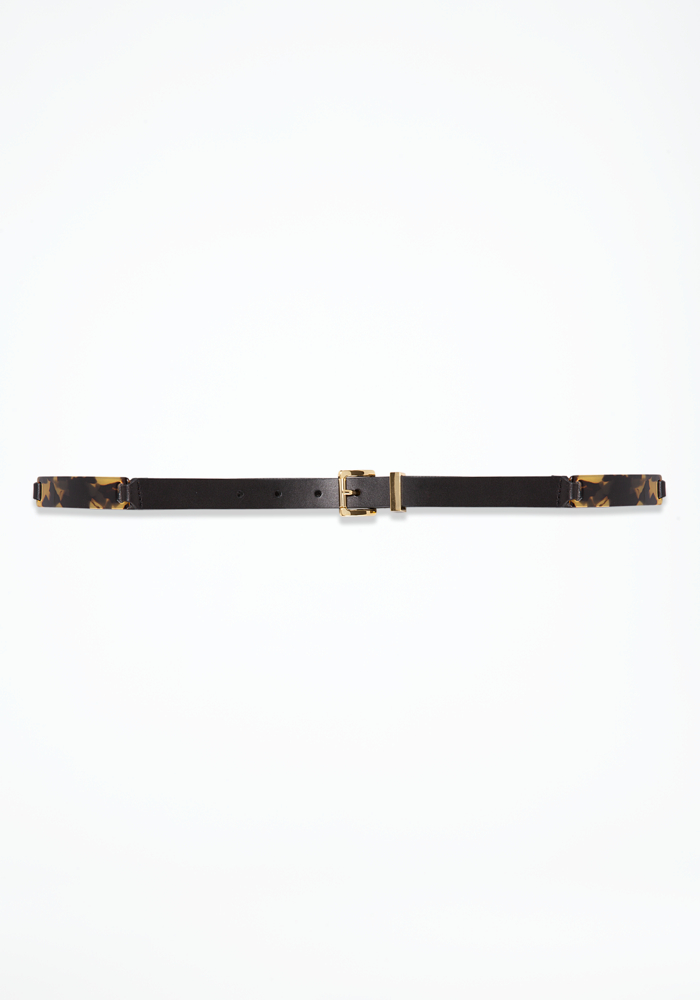 bebe Leather & Tortoise Belt