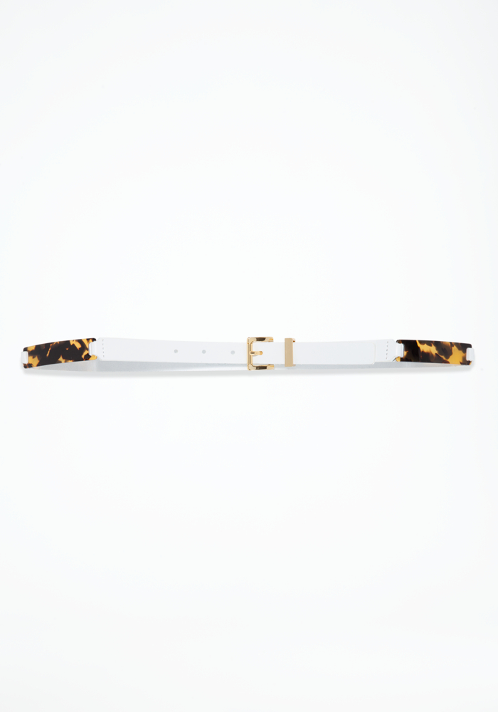 bebe Leather & Tortoise Belt