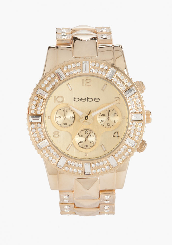bebe Pyramid Band Watch