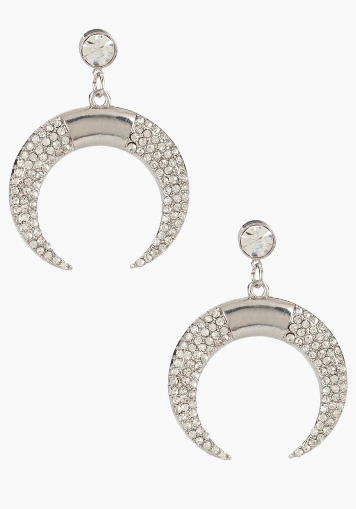 bebe Horn Crystal Earring