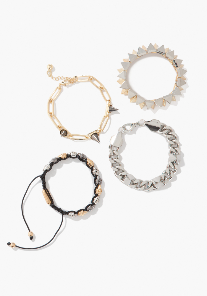 bebe Spike & Skull Bracelet Set