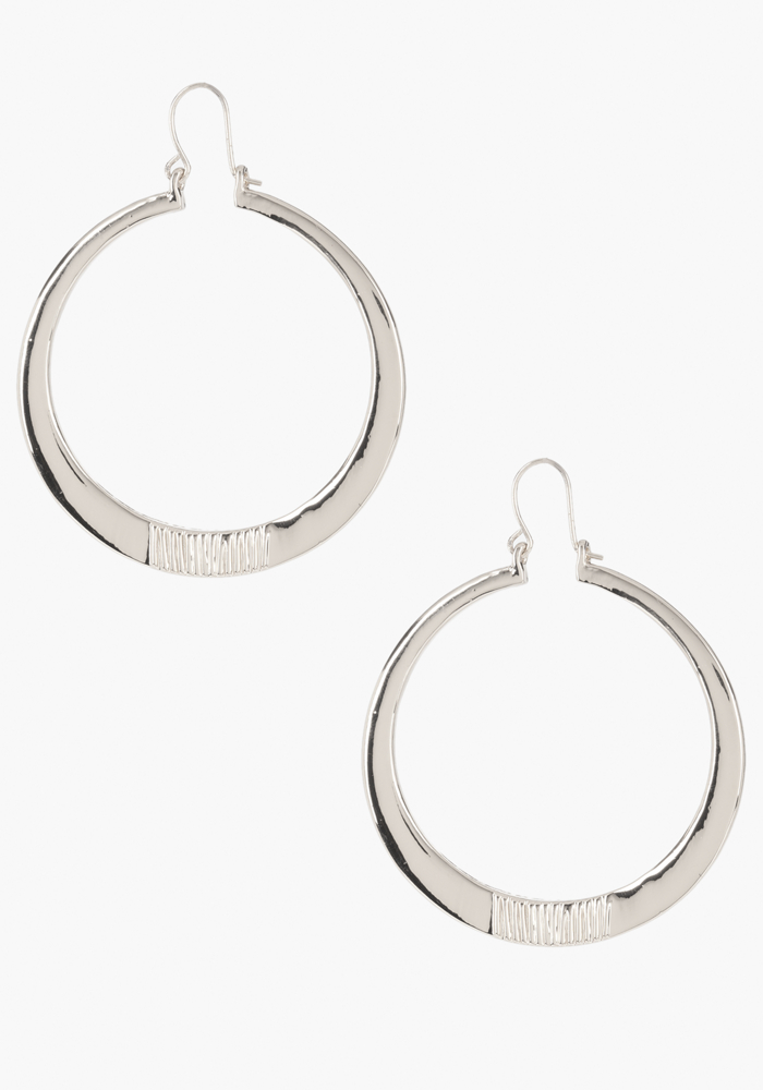 bebe Looped Closure Hoop Earrings