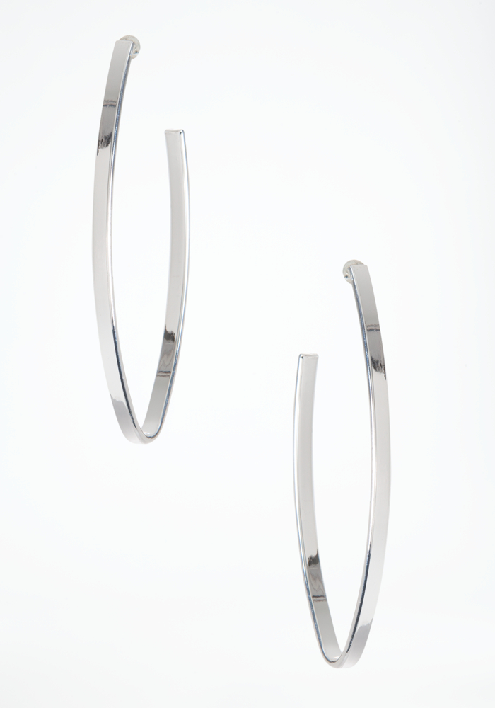 bebe Oval Hoop Earrings
