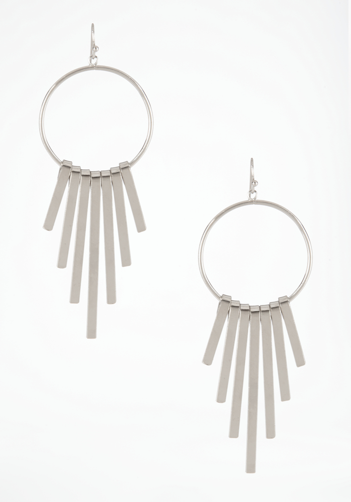 bebe Hoop & Bar Earrings