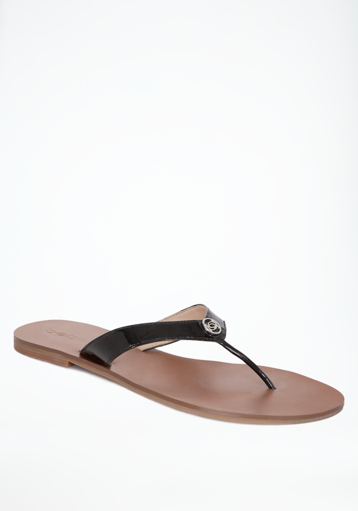 bebe Ashlyn Logo Slide Sandal