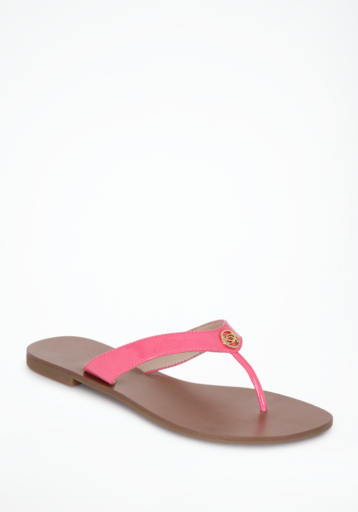 bebe Ashlyn Logo Slide Sandal