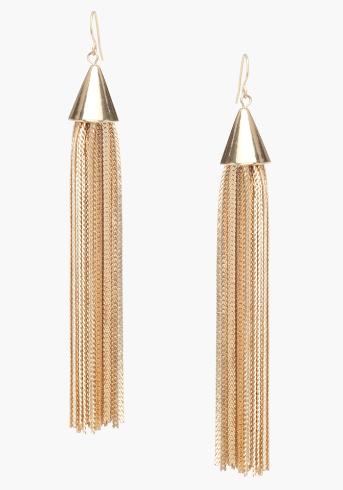 bebe Snake Chain Duster Earrings