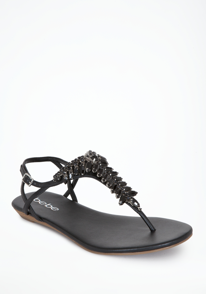 bebe Lynne Jewelry Flat Sandal