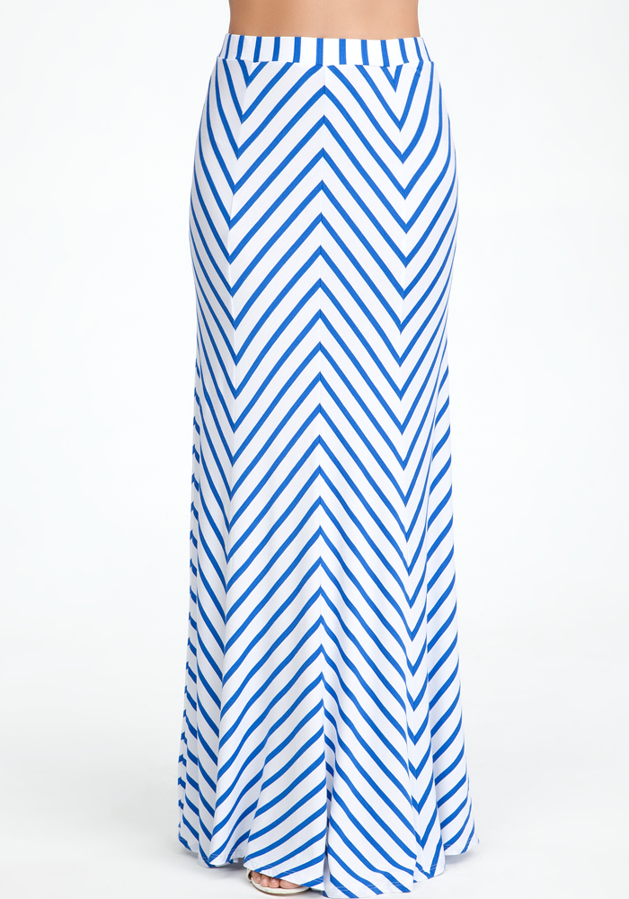 bebe Zigzag Maxi Skirt