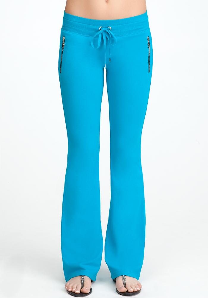 bebe Logo Exposed Zipper Pant - ONLINE EXCLUSIVE