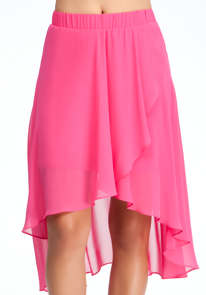 bebe High Low Chiffon Skirt