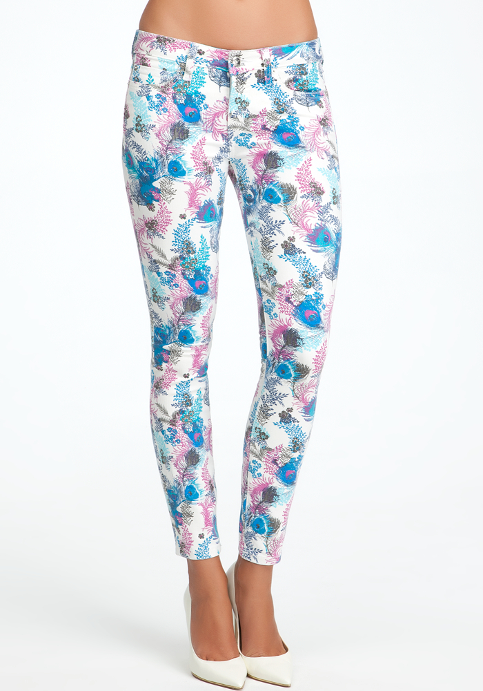 Feather Floral Icon Skinny Jeans