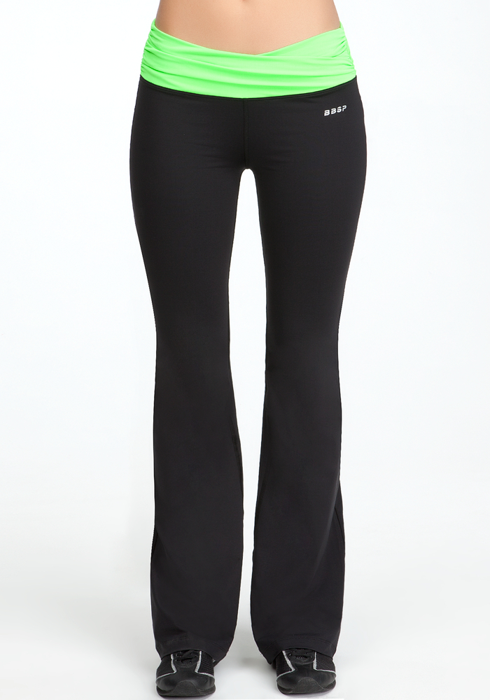Ruched Colorblock Pant - BEBE SPORT ONLINE EXCLUSIVE