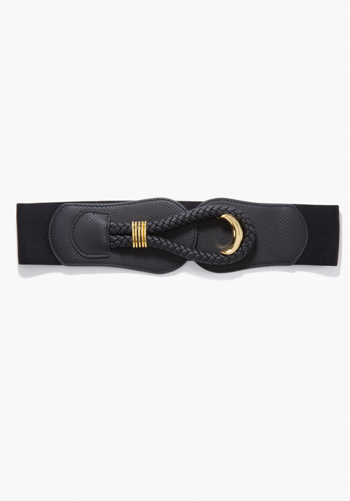 Braided Closure Stretch Belt - ONLINE EXCLUSIVE at bebe