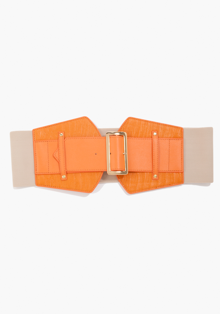 Wide Snake Buckle Stretch Belt - ONLINE EXCLUSIVE at bebe
