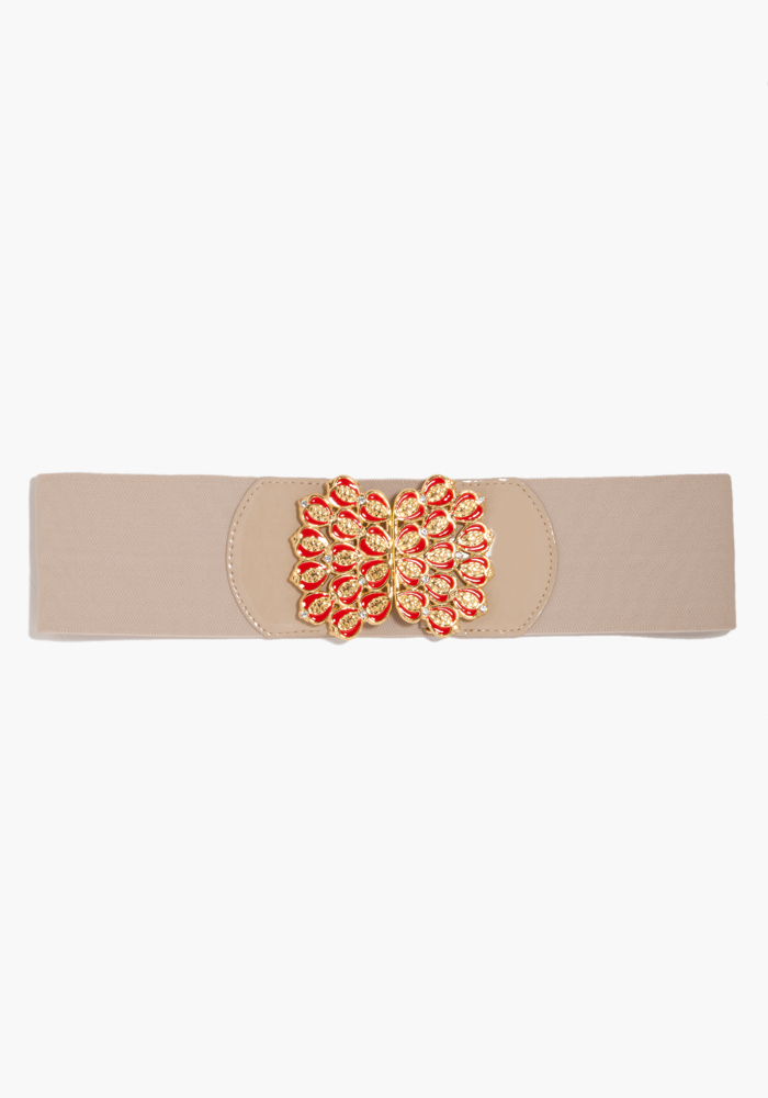 Enamel Rhinestone Buckle Belt - ONLINE EXCLUSIVE at bebe