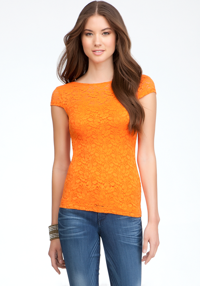Cap Sleeve Lace Top