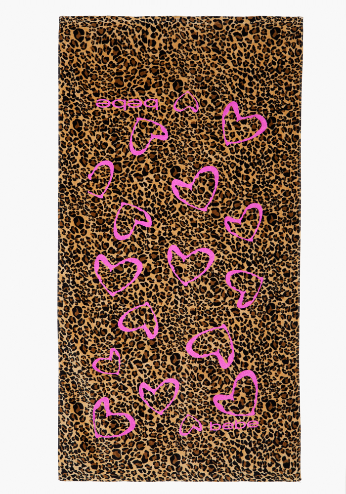 Leopard Print Beach Towel - ONLINE EXCLUSIVE at bebe