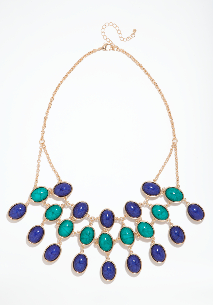 bebe Reversible Stone Necklace