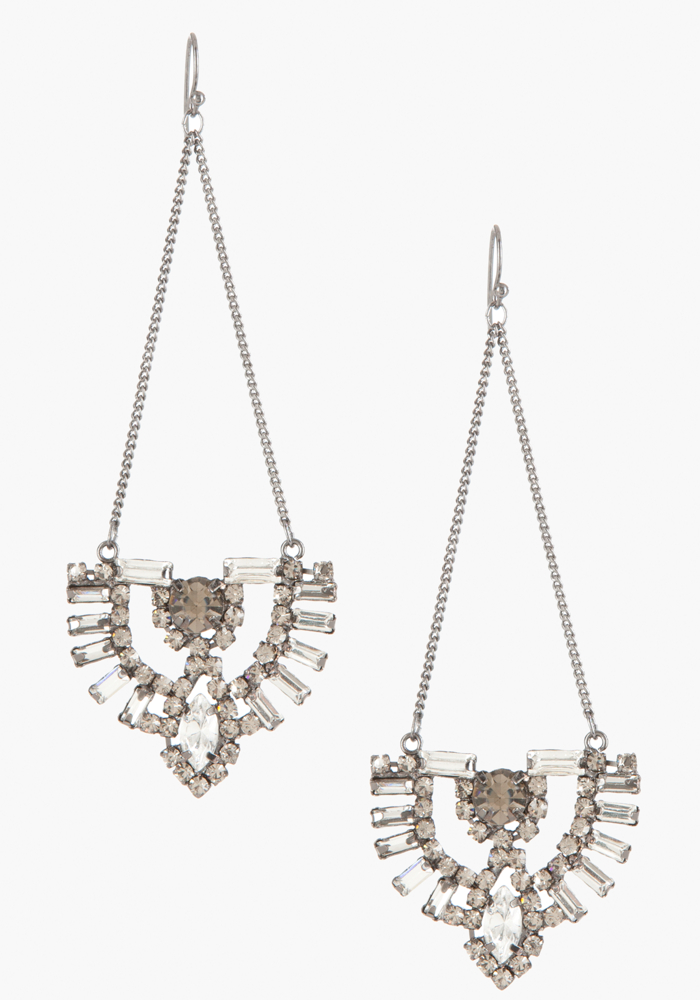 bebe Art Deco Drop Earrings