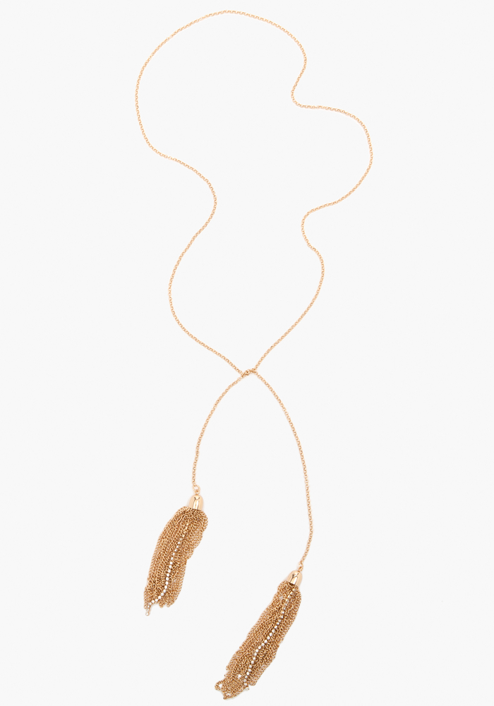 bebe Tassel Strand Necklace