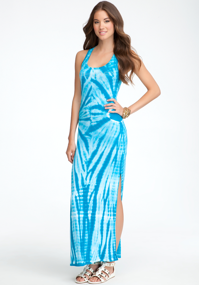 Long Rib Tie Dye Tank Dress - ONLINE EXCLUSIVE at bebe