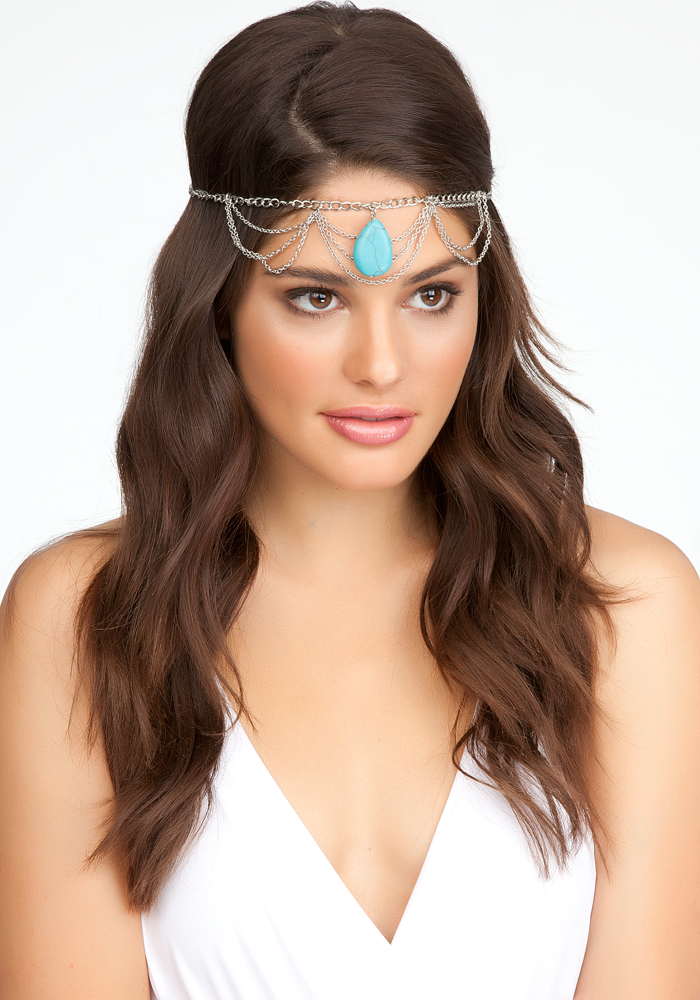Stone & Chain Headpiece - ONLINE EXCLUSIVE at bebe