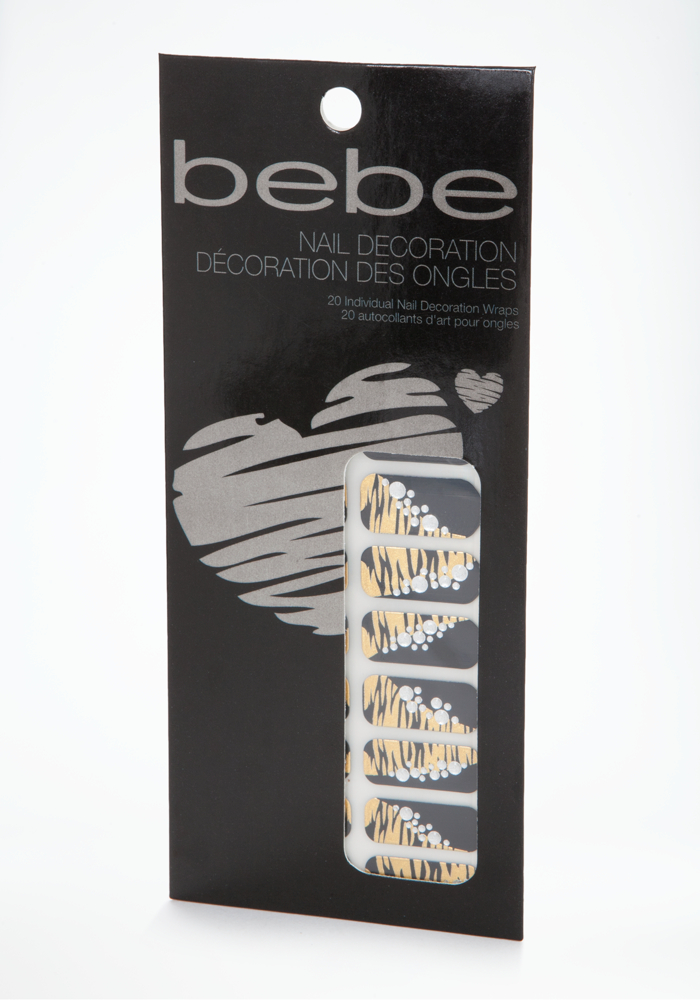 bebe Animal & Rhinestone Nail Decoration