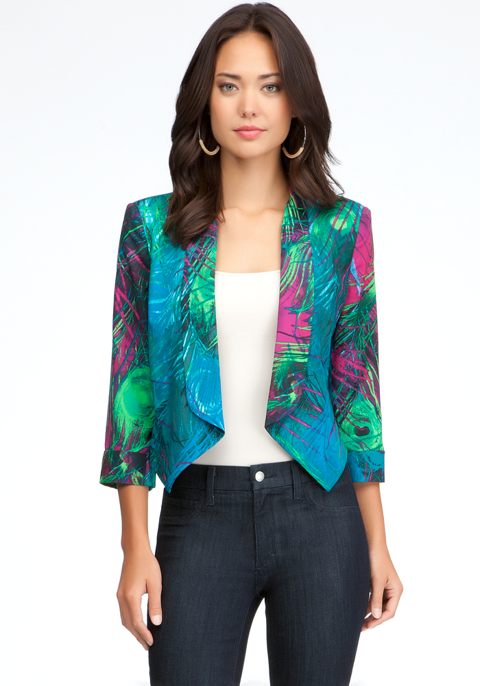 Shawl Collar Crop Jacket
