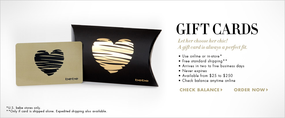 bebe Gift Card